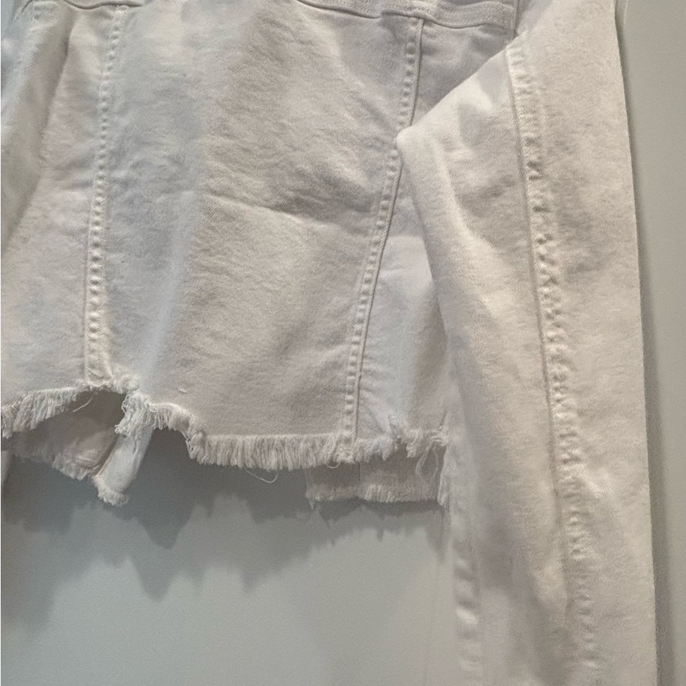 Cello Off-White Cropped Denim Jacket - Picture 7 of 11